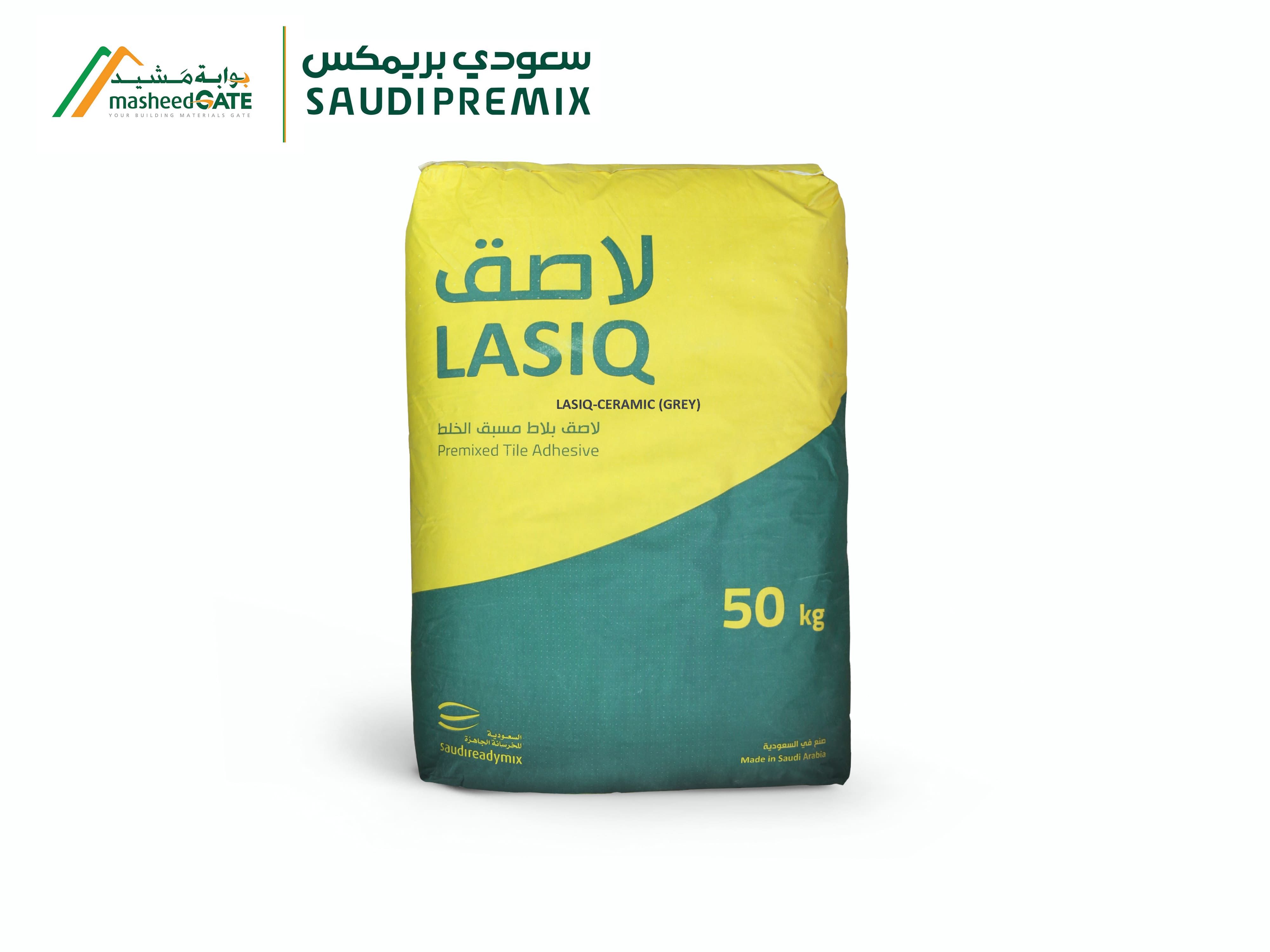 السعودية للخرسانة الجاهزة- لاصق سيراميك  رمادي 